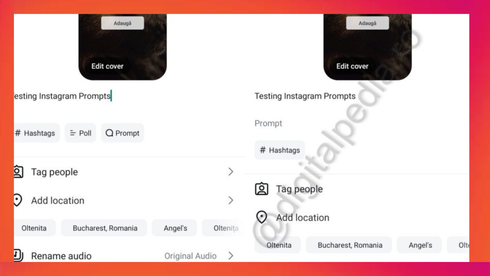 Instagram a lansat o nouă opțiune pentru Reels, „Reels Prompts”